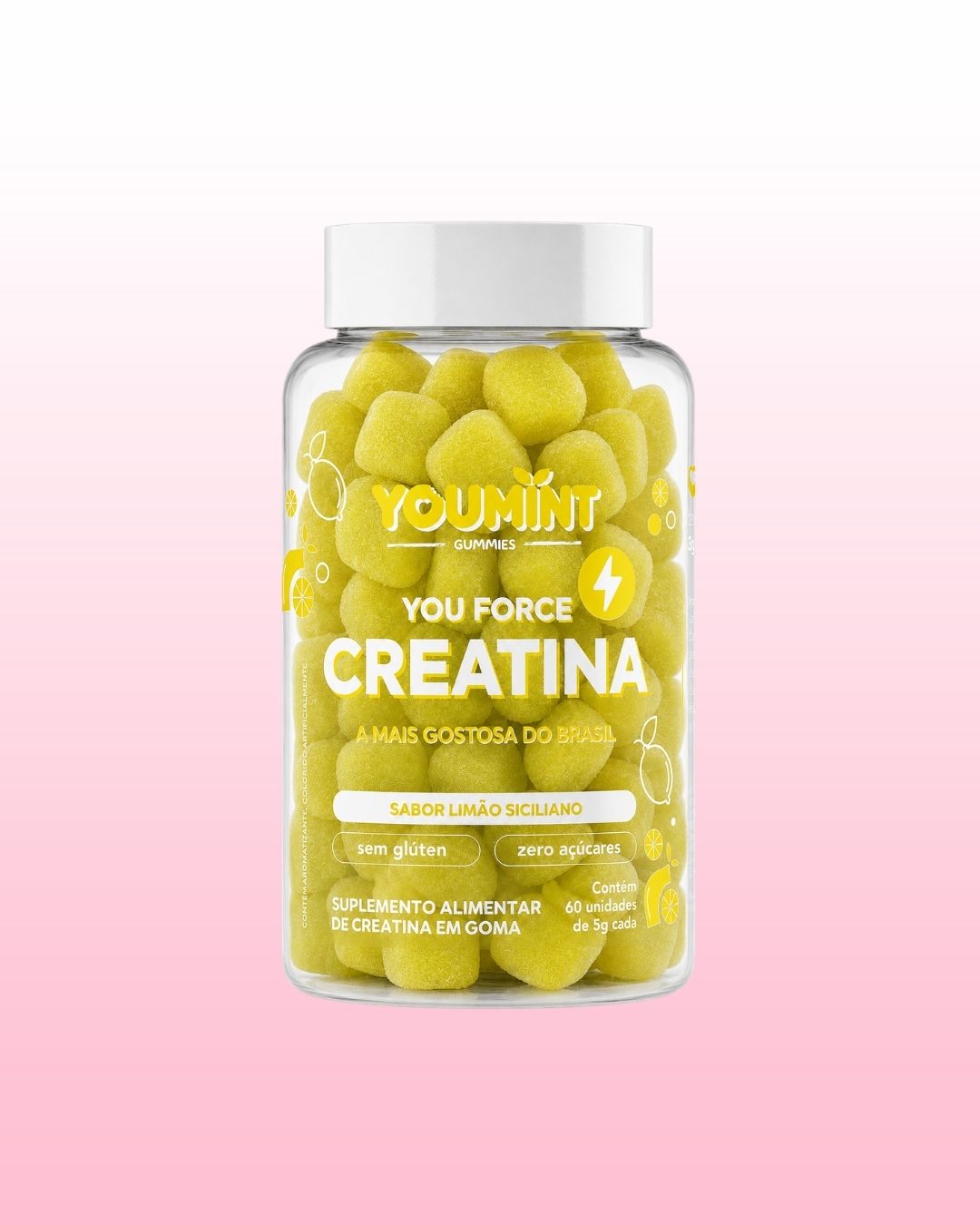 Pote Youmint Creatina Limão Siciliano